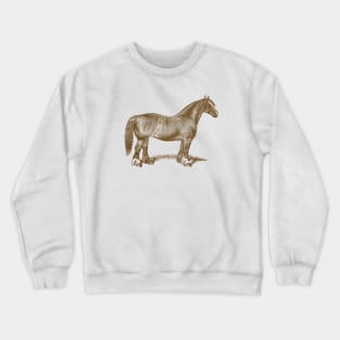 Draft Horse Mare Vintage Illustration Crewneck Sweatshirt